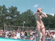 Two nude babes are dancing public 1 by MyRiskyAmateurs