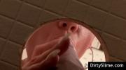 Sexy babe taking cock on gloryhole