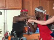 Amazing hot and sexy brunette teen whore gets horny and