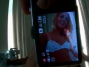 Petite blonde girl gives a sensual striptease at home b