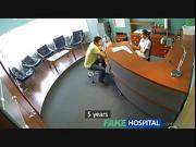 Sexy nurse heals patient with hard office sex