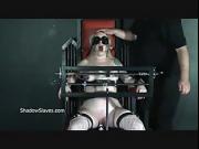 Angels tower of pain punishment and extreme dungeon tit tortures of restrained blonde in leather fetish gear and domination play