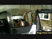 Bigtitted english amateur rammed in cab