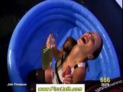 Brunette cougar loves piss