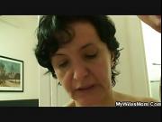 Hairy pussy old mother and boy sex