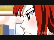 Fairy Tail XXX parody - Erza gives a dream blowjob