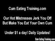 You love jerking and eating cum CEI