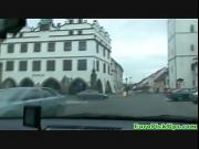 Eurosex girlnextdoor creampied in a car