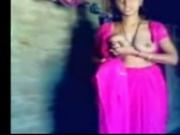 Red Saree Indian Aunty Boob Showcase