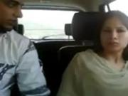 North Indian Young Couples Enjoying in Car