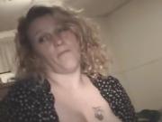 Chubby Street Whore Giving Sloppy Blowjob Point Of View