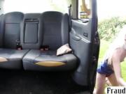 Sexy babe butt plug and asshole ripped in the backseat