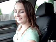 Indiana Cutie Sadie Leigh Banged in the Car