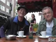Dude has fun in Amsterdam