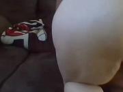Mexican Mom masturbates on the couch