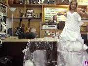 Desperate and Beautiful bride sex in the office