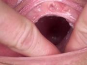 Horny czech teenie gapes her pink cunt to the bizarre