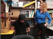 Store Thief Screwed By Beautiful Busty Female Security Guard