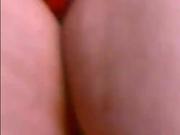 Fingering a woman in front of webcam