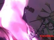 Vampires public threesome by spanish pornstars at FEDA 2013