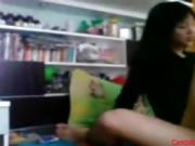 Sexy asian babe fucking & sucking