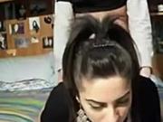 Hot brunette fucked doggystyle Homemade