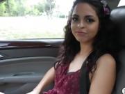 Horny latina Vienna Black sucking a strangers dick in his car