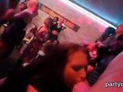 Sexy sweeties get fully insane and nude at hardcore party