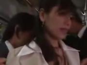 Asian wifes groped to orgasm on bus 1- More On HDMilfCam. com