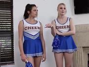 Slut cheerleader teens picked up a big cock and got fucked