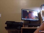 Girl and I cum to our own porn