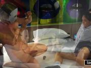 Cute teen ladyboy blowjob and anal doggystyle drilled
