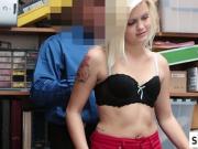 Dirty blonde banged by bad policeman because of felony