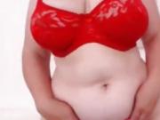 Chubby Mature Woman Tries Lingerie On Webcam - Watch Part2 on