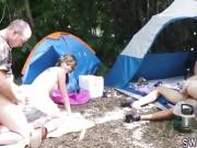 Sexy blonde teen scissor first time Backwoods Bartering