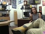 Teen Naomi Alice fucks in the office