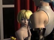 3D Animated Blonde Queen Hardcore Sex