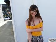Adorable nerd Shae gets banged hard and gains a lot of cash