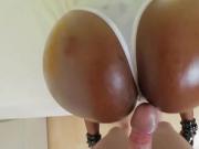 Oiled Ebony Loves to Get Rammed