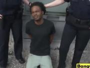 Black cock for a nasty blonde cop