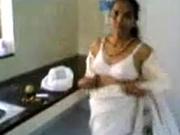 tamil show boobs in kitchen