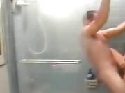 Hot couple have a good fuck in the bathroom