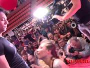 Dutch teen fucking hard on stage at SEB 2018 cam2