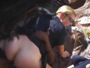 Horny female cops ride black dick
