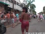 Sexy babes showing off their hot body painting outdoors