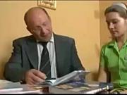 teen and old man