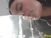 Beautiful Brunette Teen Ella Martin Solo Toying & Pissing