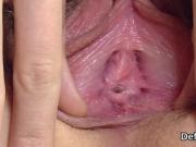 Fascinating sweetie finger fucks spread vulva until she is ha