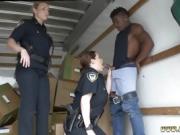 Fit amateur milf and fake police women xxx Black suspect take