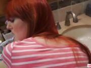 Redhead Krystal Orchid gets screwed by her pervert stepdad